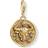 Thomas Sabo Charm Club Zodiac Sign Taurus Charm Pendant - Gold/White