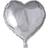 Hisab Joker Foil Ballon Heart Silver