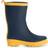 Hatley Matte Rain Boots - Navy/Yellow