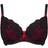 Pour Moi Amour Underwired Non Padded Bra - Black/Scarlet