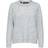 Selected Rounded Wool Mixed Sweater - Light Grey Melange
