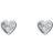 Ted Baker Nano Heart Stud Earrings - Silver/Transparent