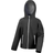 Result Kid's Core Hooded Softshell Jacket - Black/Grey