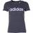 adidas Women Essentials Linear T-shirt - Dark Gray Heather/Purple Tint