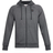 Under Armour Rival Fleece Full Zip Hoodie - Pitch Gray Light Heather/Onyx White