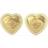 Guess That's Amore Stud Earrings - Gold/Transparent