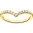 Thomas Sabo V-Shape Ring - Gold/Transparent