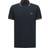 Hugo Boss Stretch Cotton Slim Fit Curved Logo Polo Shirt - Dark Blue