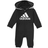 adidas Infant Badge of Sport 3-Stripes Coverall - Black (AM1038-001)