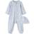 Little Me Moon & Stars Footed One-Piece & Hat - Grey (LBQ11375N)