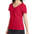 Hanes Women's Perfect-T Short Sleeve V-Neck T-Shirt - Deep Red