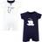 Touched By Nature Organic Cotton Rompers 2- Pack - Endangered Polar Bear