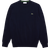 Lacoste Organic Cotton Crew Neck Sweater - Navy Blue