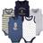 Hudson Baby Cotton Sleeveless Bodysuits 5-pack - Sailor Dog ( 10152838)