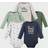 Hudson Baby Long-Sleeve Bodysuits 5-pack - Dinosaur