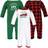 Hudson Baby Coveralls 3-pack - Christmas Tree (10115637)