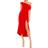 Mac Duggal Ruched Off-The-Shoulder Midi Dress - Red