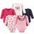 Little Treasures Long-Sleeve Bodysuits 5-pack - Bow Necklace