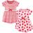 Touched By Nature Organic Cotton Dress 2-pack - Strawberries (10161090)
