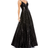 Mac Duggal V-Neck Sequined Ball Gown - Black