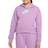 Nike Girl's Sportswear Club Fleece Pullover Hoodie - Lapis/Purple Pluse/White