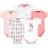 Hudson Baby Cotton Bodysuits 5-pack - Bonjour Pink (10157797)