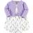 Touched By Nature Organic Cotton Dress & Cardigan - Lavender (10167745)