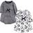 Touched By Nature Organic Cotton Long Sleeve Dresses 2-pack - Black Floral (10161211)