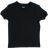 Leveret Kid's Short Sleeve Cotton T-shirt Neutrals - Black (28988352659530)