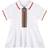 Burberry Icon Stripe Cotton Polo Shirt Dress - White