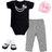 Little Treasures Baby Girl Boxed Gift Set - Black/Pink Pears