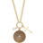 Luca + Danni Serenity Prayer Talisman Necklace - Gold/Pearl/Transparent