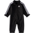 adidas Infant 3-Stripes Tricot Coveralls - Black (GA2500)