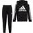 adidas Kid's French Terry Hooded Jacket Set - Black