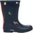 Joules Roll Up Flexible Printed Wellies - Navy Rainbow Dog
