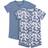 Hanes Zippin Baby Knit Zipper and 4-Way Stretch Short Sleeve Rompers - Muted Blue Assorted