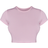 PrettyLittleThing Basic Short Sleeve Crop T-shirt - Baby Pink