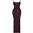 PrettyLittleThing Shape Jersey Strappy Maxi Dress - Chocolate Brown