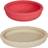 OYOY Mellow Plate & Bowl Vanilla/Cherry Red