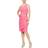 Alex Evenings Short Side Ruched Compression Dress - Hot Pink