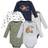 Hudson Baby Cotton Long-Sleeve Bodysuits 5-pack - Camping Animals