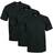 Pro Club Men's Heavyweight Short Sleeve Crew Neck T-shirt 3-pack - Black