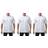 Pro Club Men's Heavyweight Short Sleeve Crew Neck T-shirt 3-pack - White