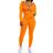 PrettyGarden Women's Two Piece Tracksuit Set - Orange