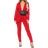 Fashion Nova Payin' It Forward Blazer Set - Red