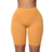 Fashion Nova Natalee Biker Shorts - Mustard
