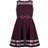 Calvin Klein Little Girl's Illusion Mesh-Hem Dress - Dark Purple