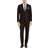 Van Heusen Men's Flex Plain Slim Fit Suits - Black Herringbone
