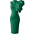 Xxtaxn Women's Cocktail Bodycon Ruffle Sleeveless Formal Midi Pencil Dress - Green