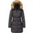 Wenven Women's Winter Thicken Puffer Coat Warm Jacket - Charcoal